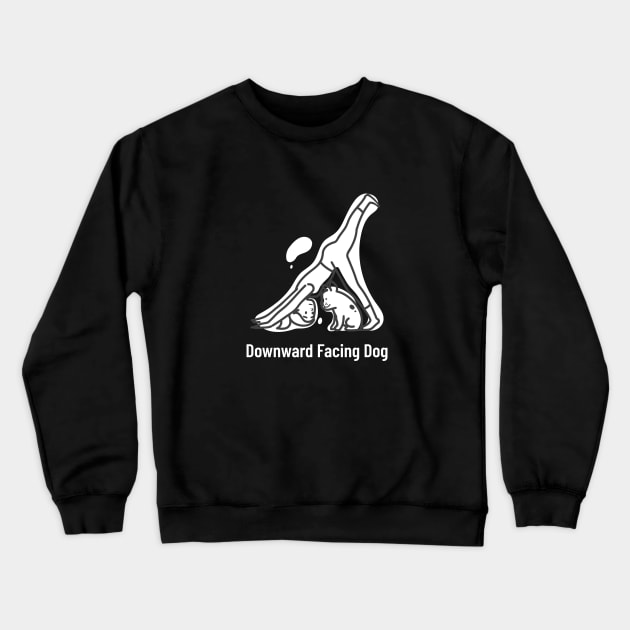 Downward Facing Dog Crewneck Sweatshirt by Magniftee